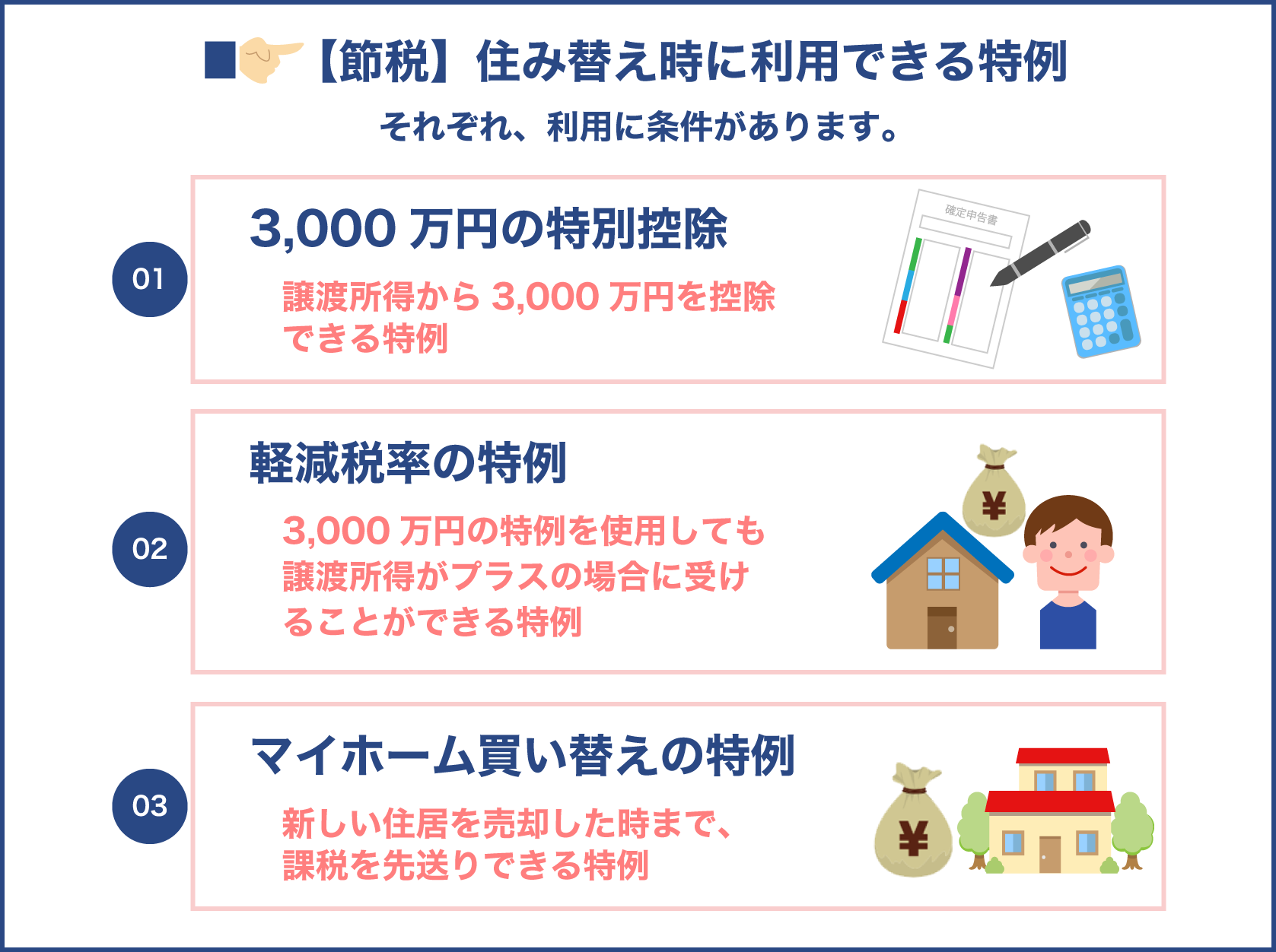 【節税】住み替え時に利用できる特例