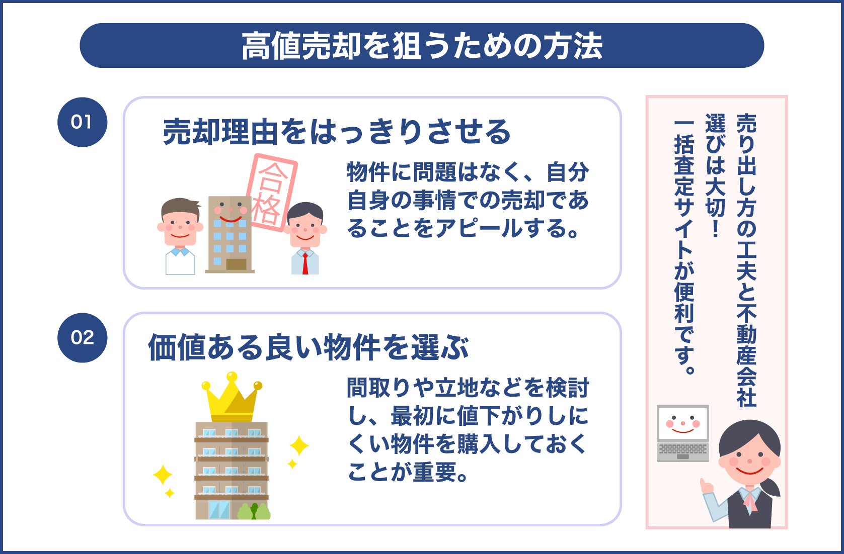 所有期間が5年以下でも高値売却を狙う為の方法