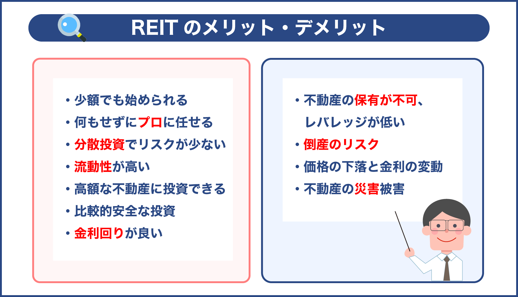 REITのメリット・デメリット