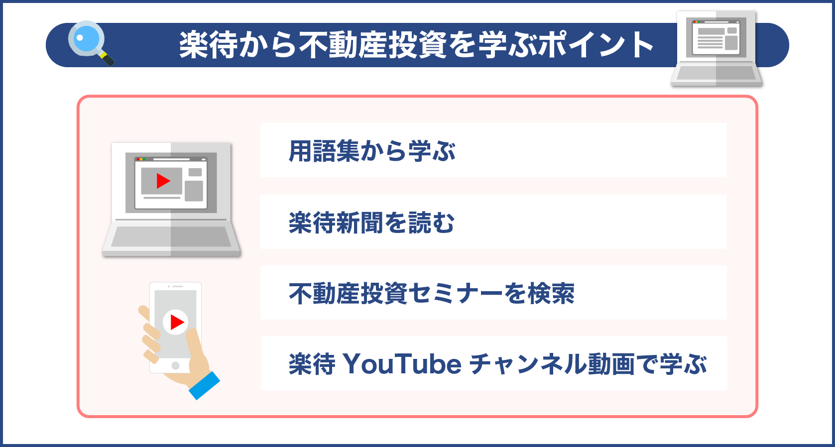 楽待から不動産投資を学ぶポイント