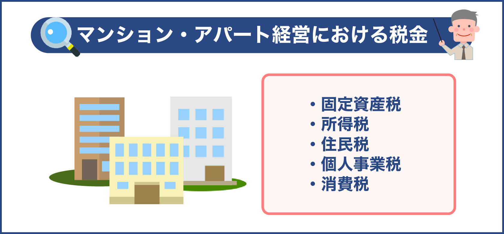 マンション・アパート経営における税金
