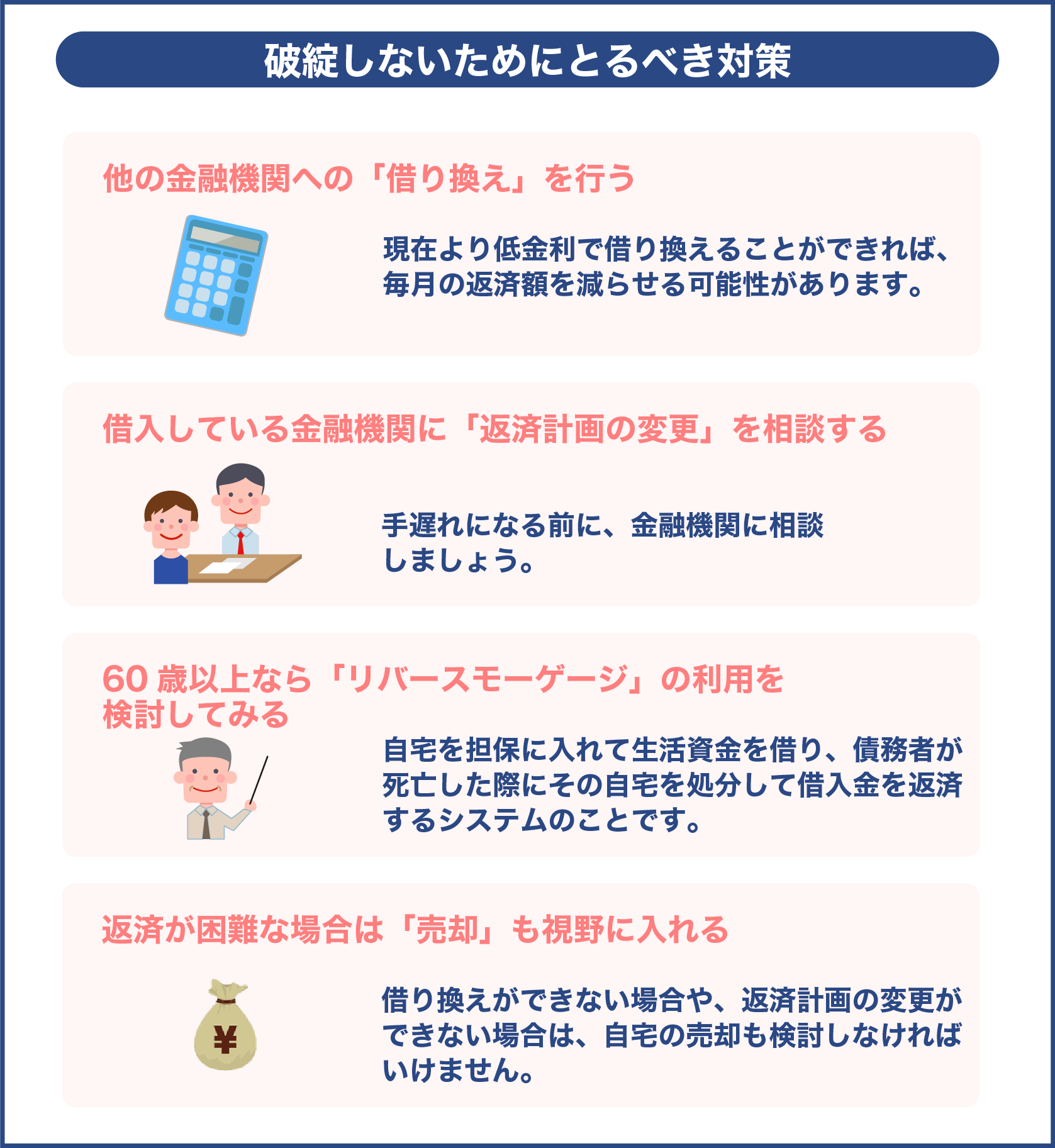 破綻しないためにとるべき対策