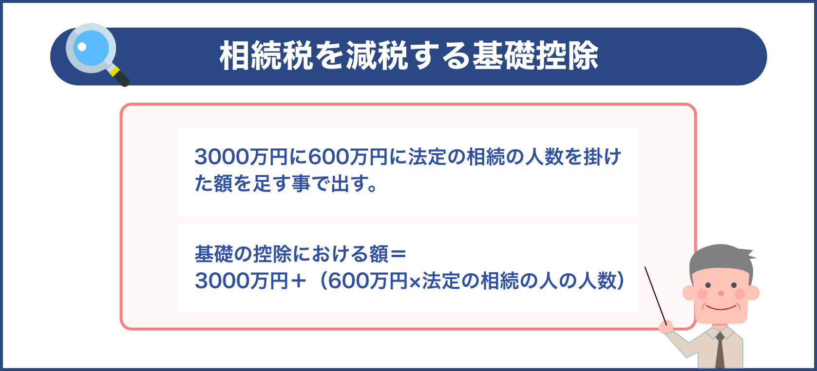 相続税を減税する基礎控除