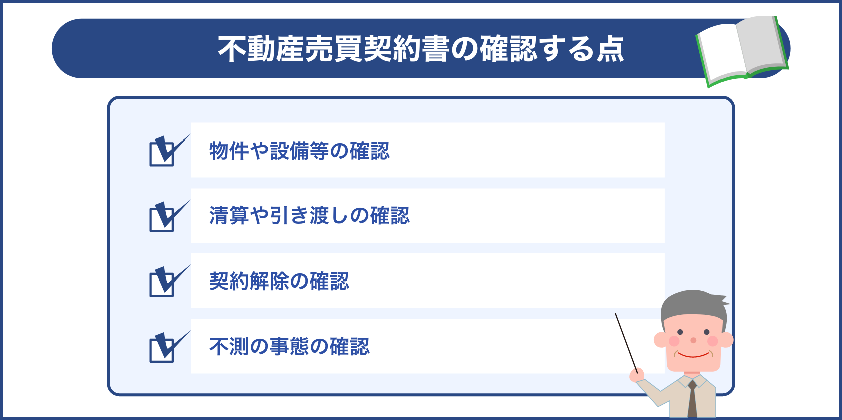 不動産売買契約書の確認する点