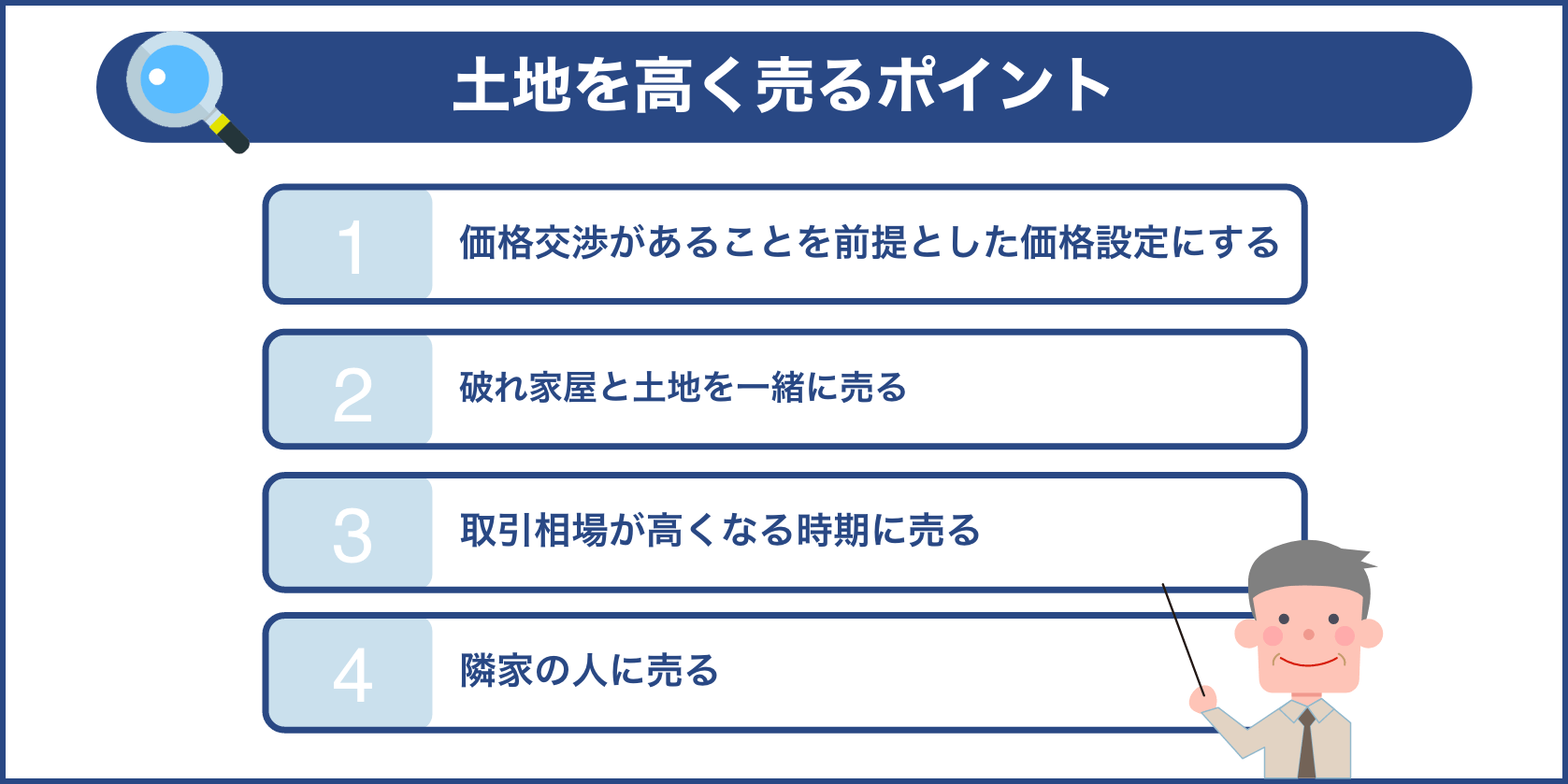 土地を高く売るポイント