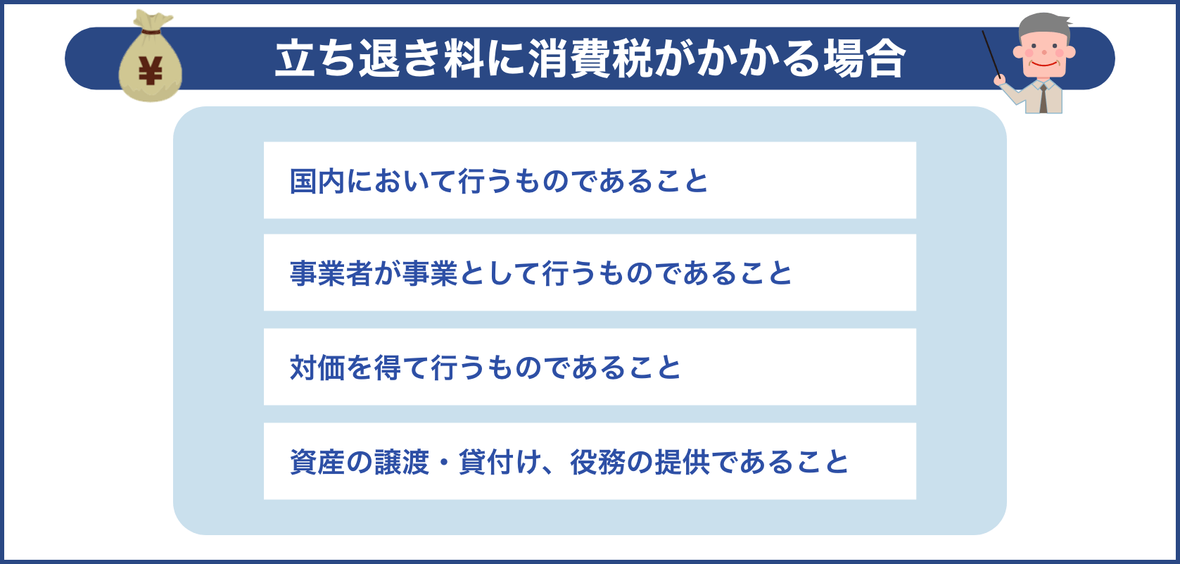 立ち退き料に消費税がかかる場合